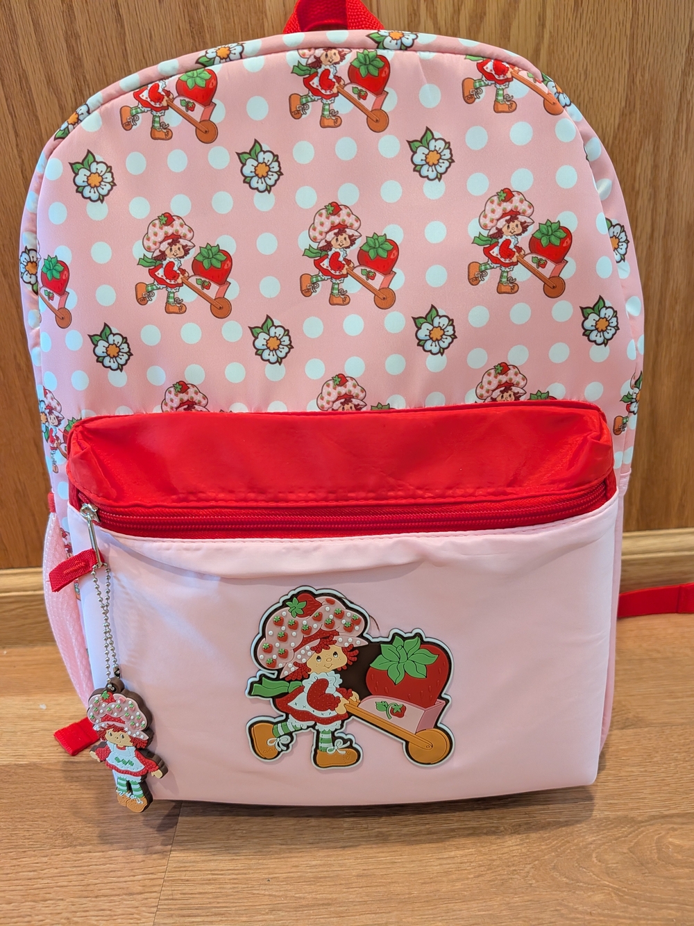 Strawberry Shortcake Pink Polka-dot Backpack